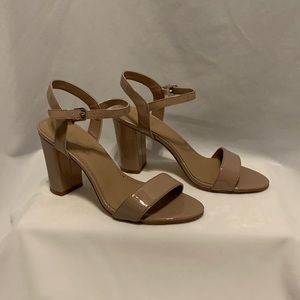 Abound Tan Ankle Strap Heels - Sz 7